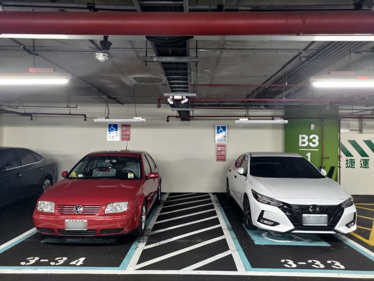 捷運新店站轉乘停車場