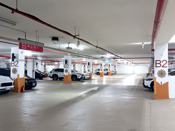 台中大墩國中地下停車場